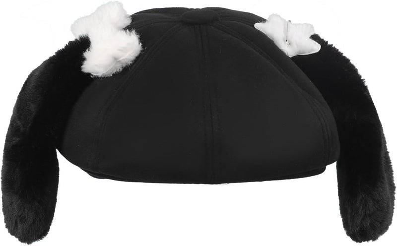 BXT Lovely Women Beret Hat Cap with Long Puppy Ears Artists Painter's Hat for Students Teenage Girls - Image 3